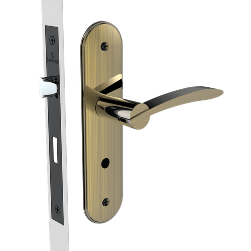 Fechadura Banheiro 40x53 ESP43 Antique Brass Hórus - Soprano