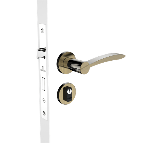 Fechadura Externa 40x53 ROS22 Antique Brass Hórus - Soprano