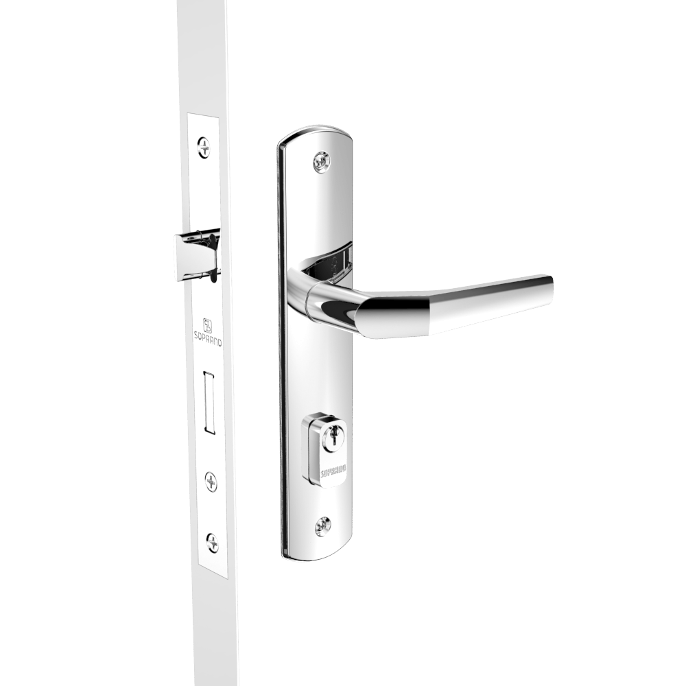 Fechadura de porta externa Esp26 (40x53mm) Popline - Soprano - Soprano