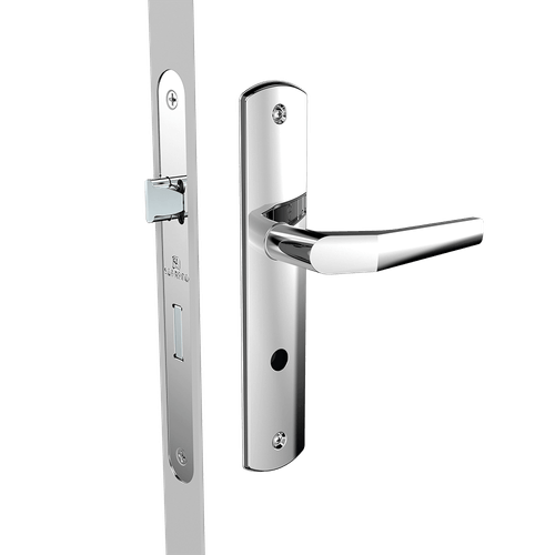 Fechadura Banheiro 40x53 ESP26 Oval Cromado Popline - Soprano