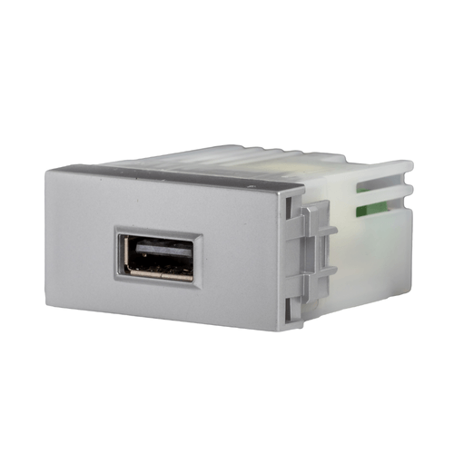 Módulo Tomada USB 2.1A Bivolt Alumínio Metálico Delta Mondo - Soprano