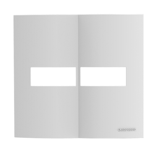 Placa 4x4 1 Módulo + 1 Módulo Branco Brava! Up - Soprano