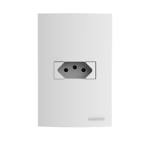 Conjunto 1 Tomada 20A Branco Brava! Up - Soprano