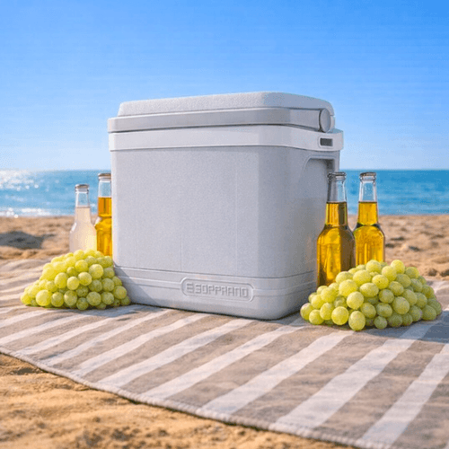 Caixa Térmica Cooler 32 L Cinza Tropical - Soprano