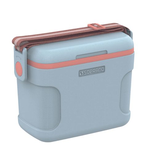 Caixa Térmica Cooler 8 L Azul-Laranja Sunset - Soprano - Soprano